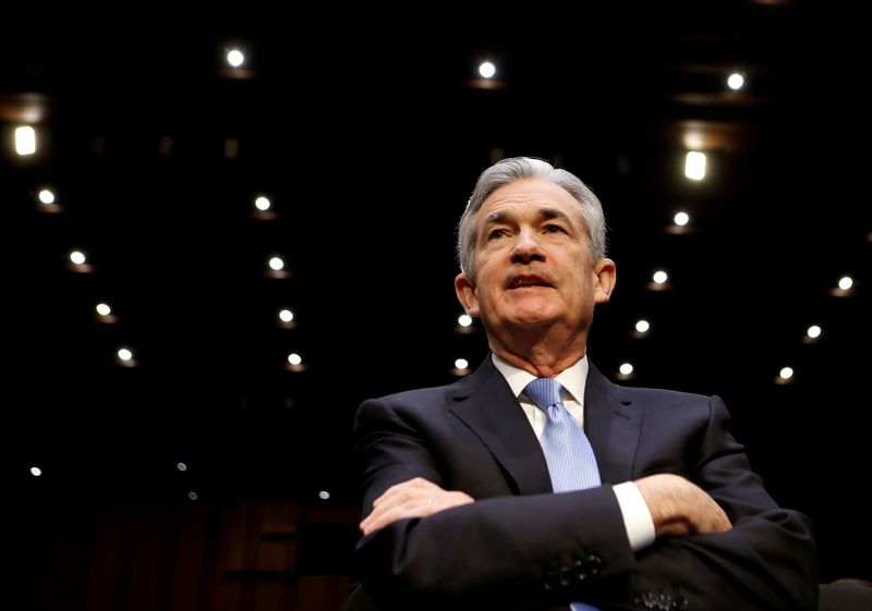 © Reuters. FILE PHOTO: Jerome Powell waits to testify before the Senate Banking, Housing and Urban Affairs Committee on his nomination to become chairman of the U.S. Federal Reserve in Washington, U.S., November 28, 2017. REUTERS/Joshua Roberts