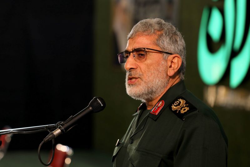 &copy; Reuters. صورة من أرشيف رويترز لإسماعيل قاآني قائد فيلق القدس في الحرس الثوري الإيراني.