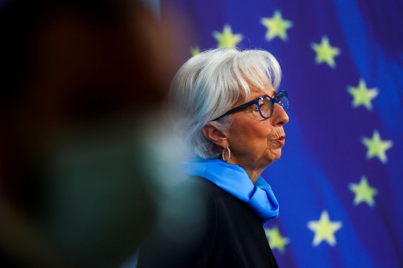 &copy; Reuters. Christine Lagarde, presidente do BCE
28/10/2021
REUTERS/Kai Pfaffenbach