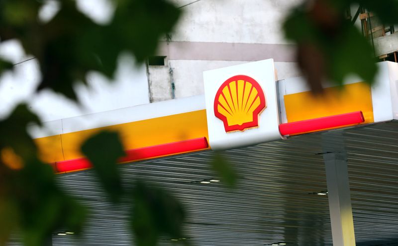 © Reuters. FILE PHOTO: A Shell logo is seen at a gas station in Buenos Aires, Argentina, March 12, 2018. REUTERS/Marcos Brindicci
