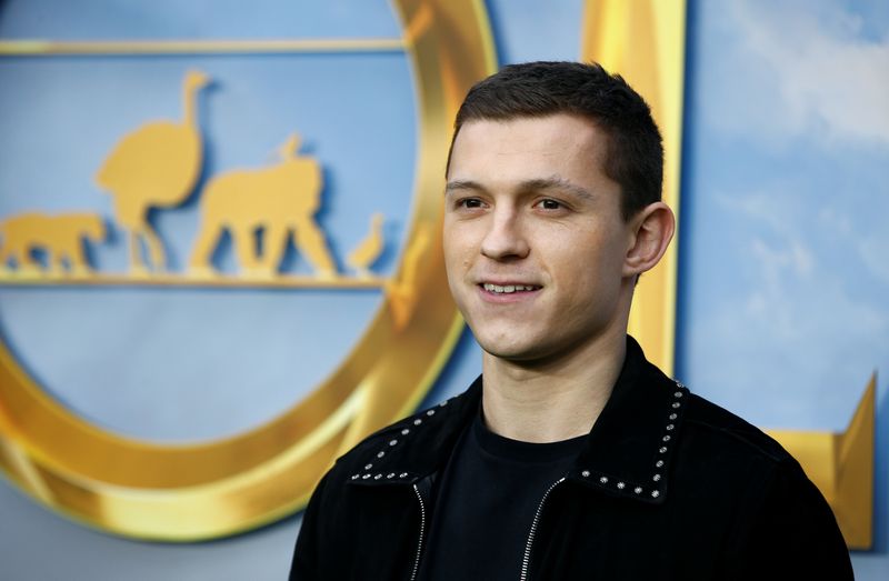 &copy; Reuters. FILE PHOTO: Cast member Tom Holland poses at a special screening of "Dolittle" in London, Britain, January 25, 2020. REUTERS/Henry Nicholls