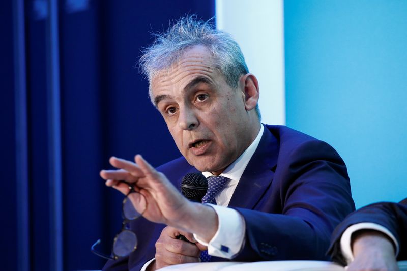 &copy; Reuters. FILE PHOTO: Pascal Blanque, Chief Investment Officer of Amundi, attends the Euronext stock exchange's annual conference in Paris, France, January 14, 2020. REUTERS/Benoit Tessier