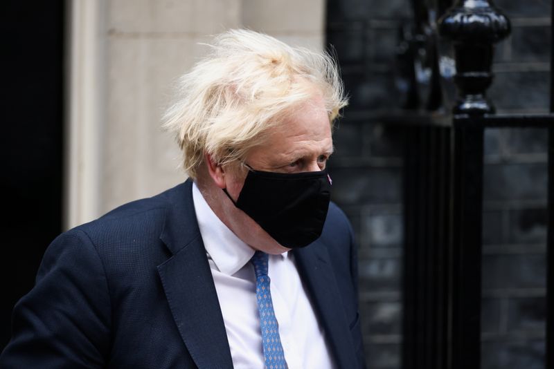 &copy; Reuters. Britain's Prime Minister Boris Johnson walks outside Downing Street in London, Britain, December 1, 2021. REUTERS/Henry Nicholls