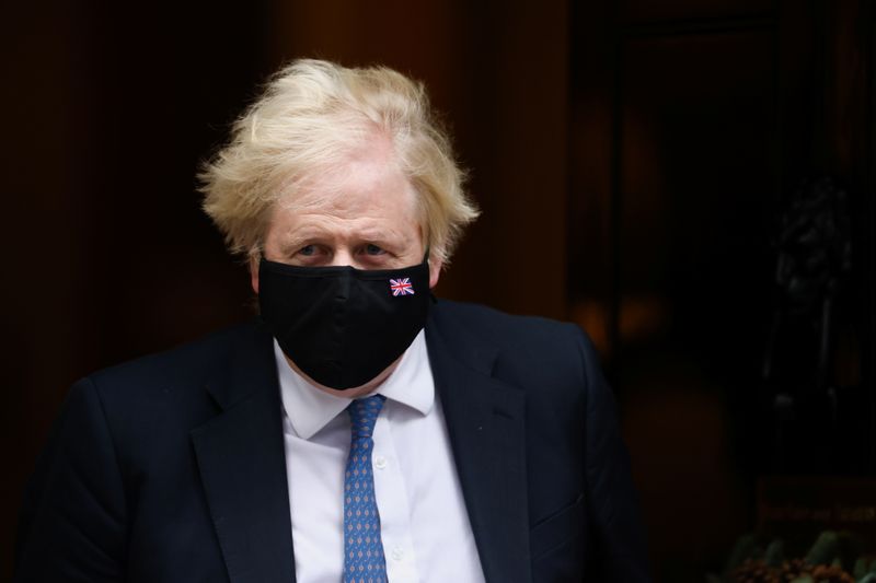 &copy; Reuters. Primeiro-ministro do Reino Unido, Boris Johnson, em Londres
01/12/2021 REUTERS/Henry Nicholls
