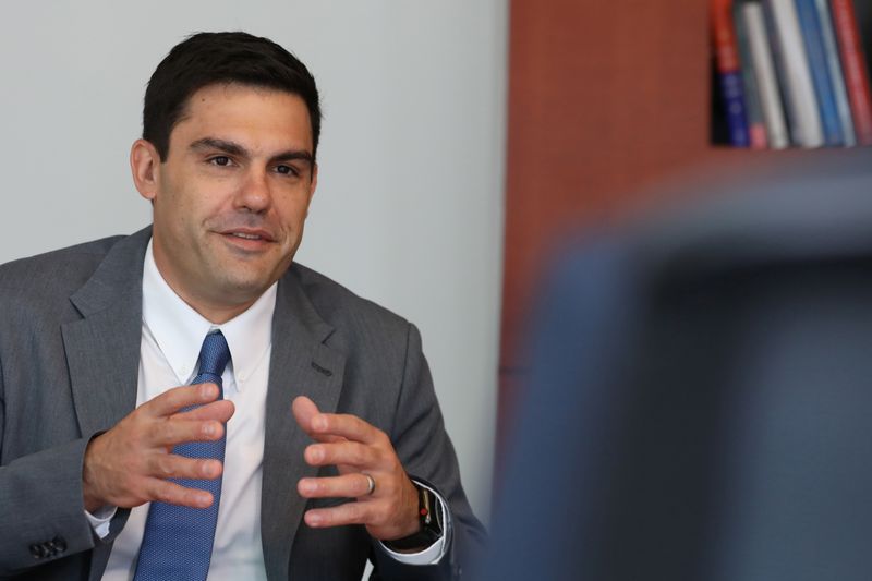 &copy; Reuters. Toby Rice, co-founder of Rice Energy group, speaks during an interview in New York, U.S., June 11, 2019. REUTERS/Brendan McDermid