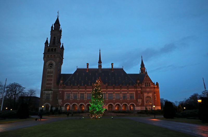 &copy; Reuters. FILE PHOTO: General view of the International Court of Justice (ICJ) in The Hague, Netherlands December 11, 2019. REUTERS/Yves Herman