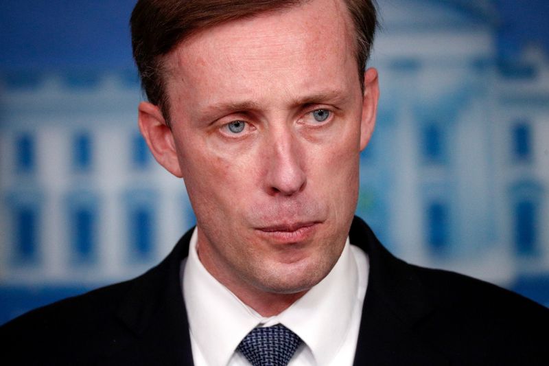 &copy; Reuters. U.S. National Security Advisor Jake Sullivan speaks during a daily press briefing at the White House in Washington, U.S, December 7, 2021. REUTERS/Tom Brenner