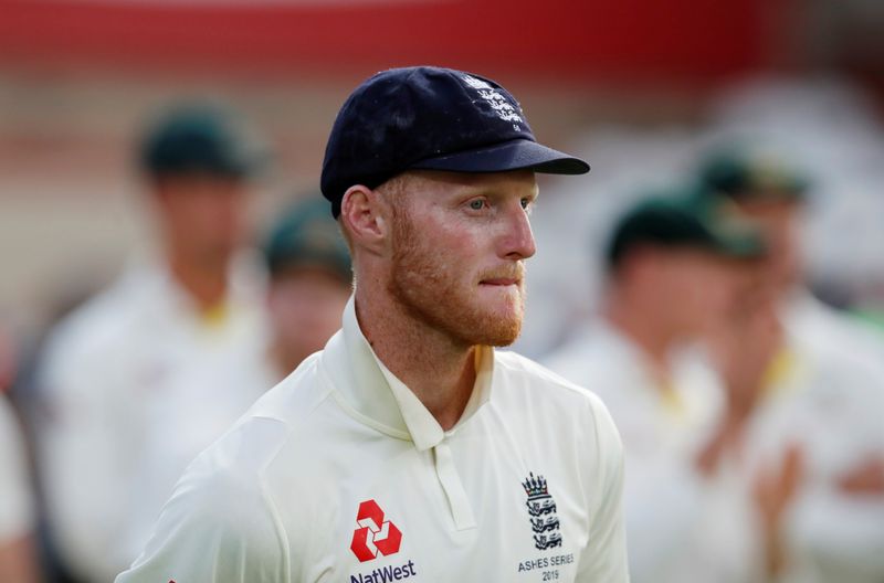 &copy; Reuters. FILE PHOTO: Cricket - Ashes 2019 - Fifth Test - England v Australia - Kia Oval, London, Britain - September 15, 2019  England's Ben Stokes during the end of series presentation  Action Images via Reuters/Andrew Boyers