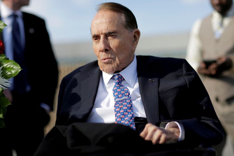 Former U.S. senator, presidential candidate Bob Dole lies in state in Capitol