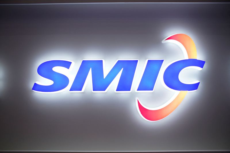 &copy; Reuters. FILE PHOTO: A logo of Semiconductor Manufacturing International Corporation (SMIC) is seen at China International Semiconductor Expo (IC China 2020) following the coronavirus disease (COVID-19) outbreak in Shanghai, China October 14, 2020. REUTERS/Aly Son