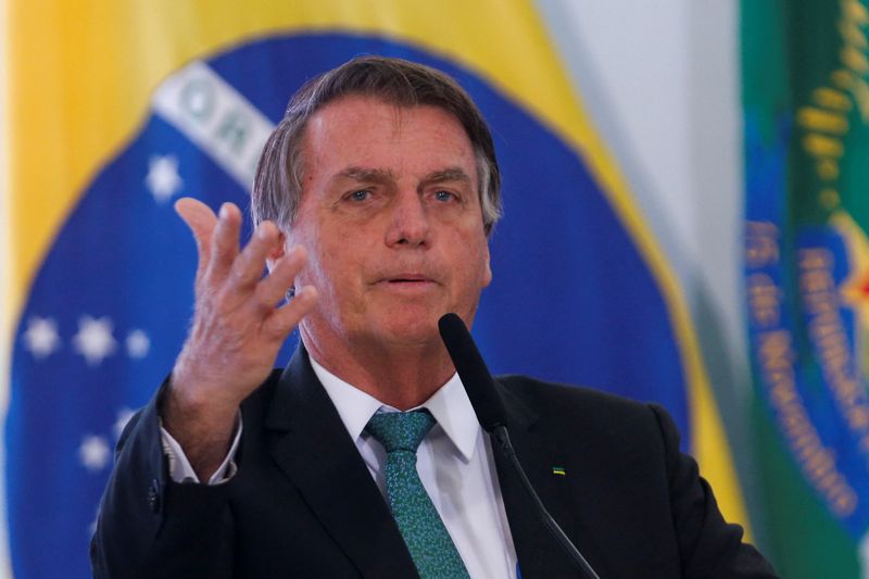 &copy; Reuters. Presidente Jair Bolsonaro durante evento no Palácio do Planalto
09/12/2021
REUTERS/Adriano Machado