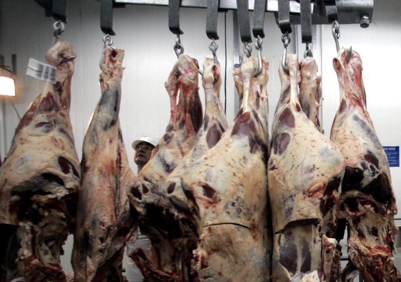 &copy; Reuters. Frigorífico de carne bovina da JBS 
10/12/2021
REUTERS/Paulo Whitaker (BRAZIL)