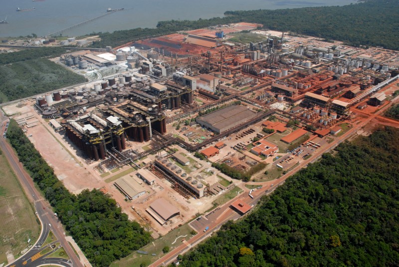 &copy; Reuters. Vista aérea da refinaria de alumina Alunorte em Barcarena
01/10/2008
REUTERS/Paulo Santos