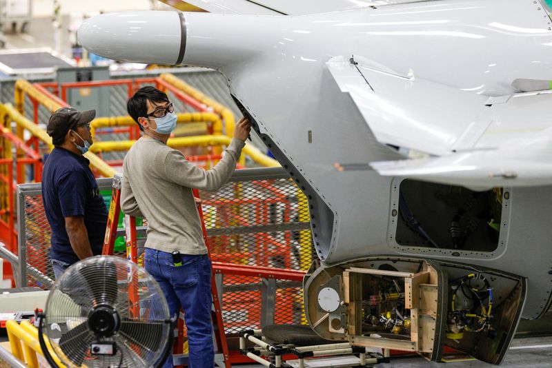 &copy; Reuters. Fábrica de aviões em Renton, nos EUA
18/11/2021
REUTERS/Jason Redmond
