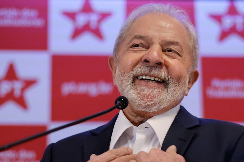 &copy; Reuters. Ex-presidente Luiz Inácio Lula da Silva em Brasília
08/10/2021
REUTERS/Ueslei Marcelino