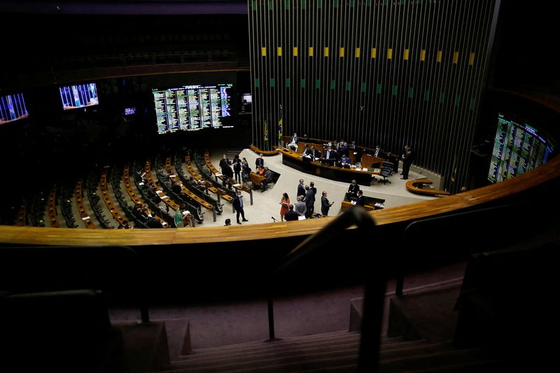 &copy; Reuters. Plenário da Câmara dos Deputados
09/11/2021
REUTERS/Adriano Machado