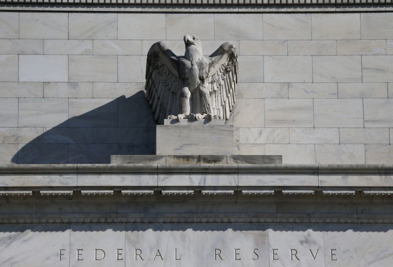 &copy; Reuters. Federal Reserve Board building on Constitution Avenue is pictured in Washington, U.S., March 19, 2019. REUTERS/Leah Millis - RC17BAD28DD0