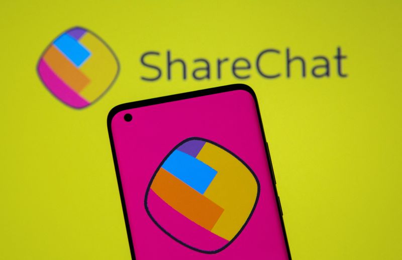 &copy; Reuters. ShareChat logos are seen in this illustration taken, July 26, 2021. REUTERS/Dado Ruvic/Illustration