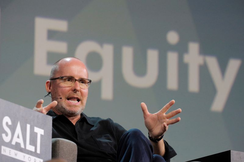 &copy; Reuters. FILE PHOTO: Mark Spitznagel, Founder and Chief Investment Officer of Universa Investments, speaks during the Skybridge Capital SALT New York 2021 conference in New York City, U.S., September 15, 2021.  REUTERS/Brendan McDermid