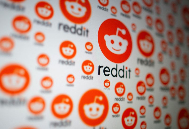 &copy; Reuters. FILE PHOTO: Reddit logos are seen displayed in this illustration taken February 2, 2021. REUTERS/Dado Ruvic/Illustration//File Photo