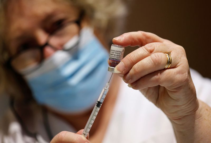 &copy; Reuters. Posto de vacinação contra Covid-19 em Nice
23/11/2021
REUTERS/Eric Gaillard