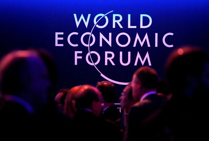 &copy; Reuters. Logo do Fórum Econômico Mundial
24/01/2018.  
REUTERS/Denis Balibouse/File Photo