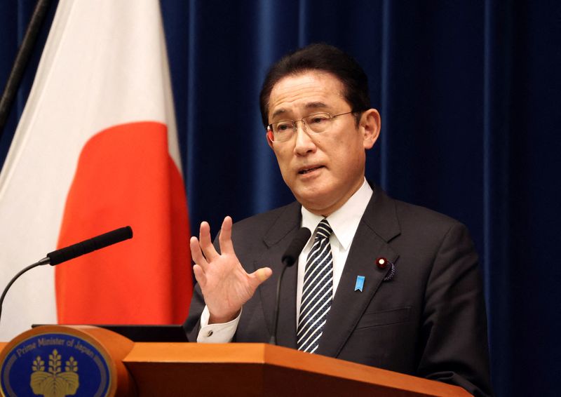 &copy; Reuters. 　１２月２１日、岸田文雄首相は記者会見で、国交正常化５０周年を迎える日中関係に関し、首脳会談は現時点予定されていないと述べた。エネルギー価格上昇を受けた価格転嫁策を２７日