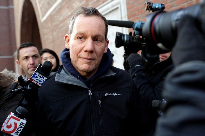 &copy; Reuters. FILE PHOTO: Charles Lieber leaves federal court after he and two Chinese nationals were charged with lying about their alleged links to the Chinese government, in Boston, Massachusetts, U.S. January 30, 2020.  REUTERS/Katherine Taylor