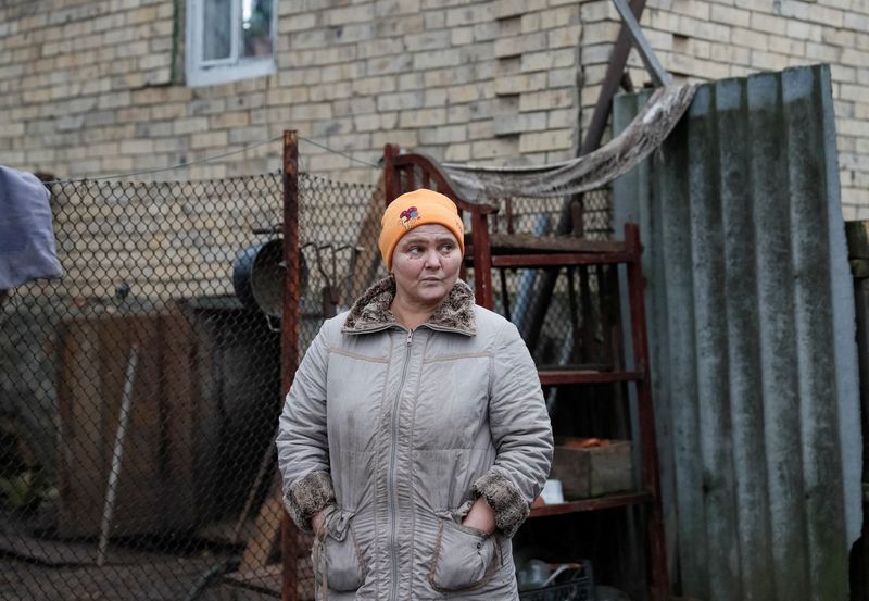 Ukrainians eke out living in bombed-out village in Russian military's shadow