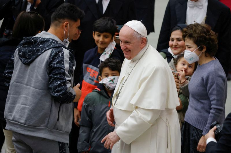 &copy; Reuters. Papa Francisco durante audiência semanal no Vaticano
22/11/2021 REUTERS/Yara Nardi