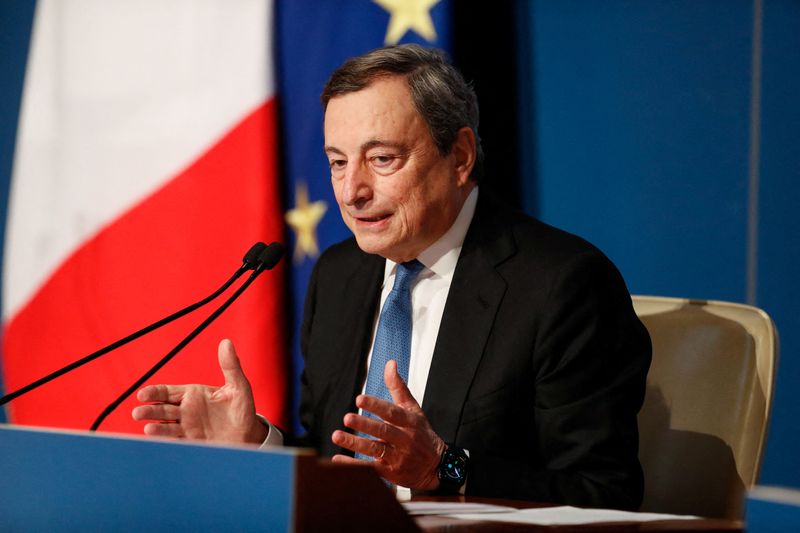 Italy's Draghi says Europe has little leverage with Russia over Ukraine