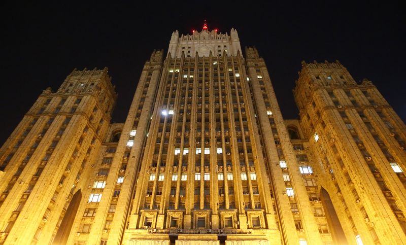 &copy; Reuters. A general view shows the headquarters of the Russian Foreign Ministry in Moscow, Russia March 29, 2018. REUTERS/Sergei Karpukhin