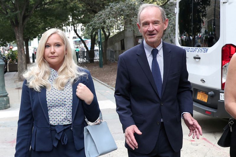 &copy; Reuters. FILE PHOTO: Lawyer David Boies arrives with his client Virginia Giuffre for hearing in the criminal case against Jeffrey Epstein, at Federal Court in New York, U.S., August 27, 2019. REUTERS/Shannon Stapleton/File Photo