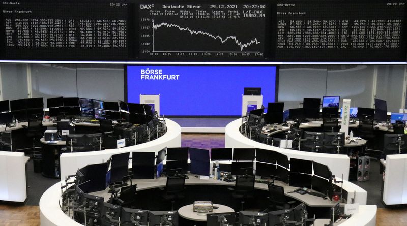 Stocks firm on Europe's last full trading day of 2021