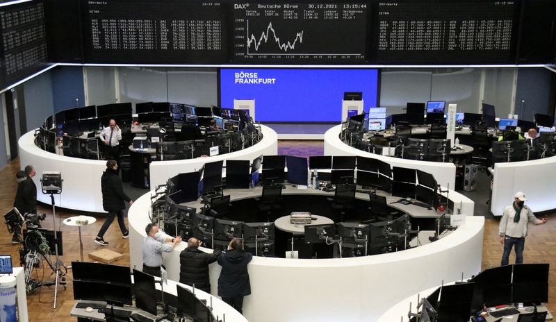 &copy; Reuters. Salão da Bolsa de Valores de Frankfurt, Alemanha
30/12/2021
REUTERS/Staff