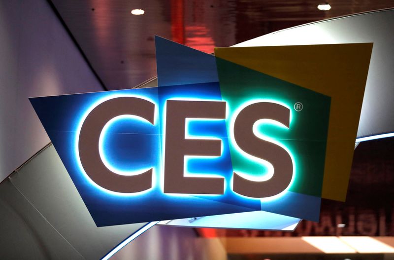 &copy; Reuters. The CES logo is displayed in the lobby of the Las Vegas Convention Center in Las Vegas, Nevada, U.S. January 5, 2020. REUTERS/Steve Marcus