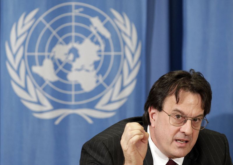 &copy; Reuters. ديفيد جريسلي منسق الأمم المتحدة للشؤون الإنسانية في اليمن - صورة من أرشيف رويترز. 