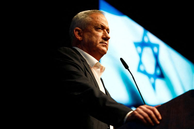 &copy; Reuters. وزير الدفاع الإسرائيلي بيني جانتس في تل أبيب في صورة من أرشيف رويترز.