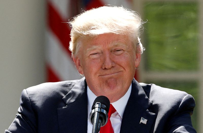 &copy; Reuters. Foto de archivo del expresidente de EEUU Donald Trump en la Casa Blanca. 
Jun 1, 2017. REUTERS/Kevin Lamarque/ 
