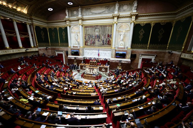 &copy; Reuters. Vista da Assembleia Nacional da França, em Paris
03/01/2022 REUTERS/Sarah Meyssonnier