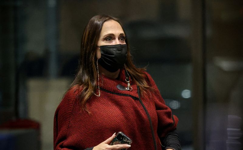 &copy; Reuters. FILE PHOTO: Stephanie Grisham, former White House Press Secretary under former President Donald Trump, arrives for a meeting at the O'Neill House office building with the Select Committee to Investigate the January 6th attack on the U.S. Capitol on the ev