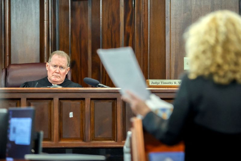 &copy; Reuters. القاضي تيموثي والمسلي خلال جلسة المحكمة في ولاية جورجيا الأمريكية يوم الجمعة. صورة من ممثل لوكالات الأنباء. 