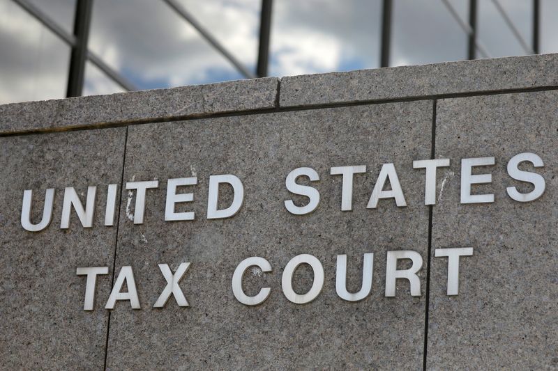 &copy; Reuters. FILE PHOTO: Signage is seen at the United States Tax Court in Washington, D.C., U.S., May 12, 2021.  REUTERS/Andrew Kelly