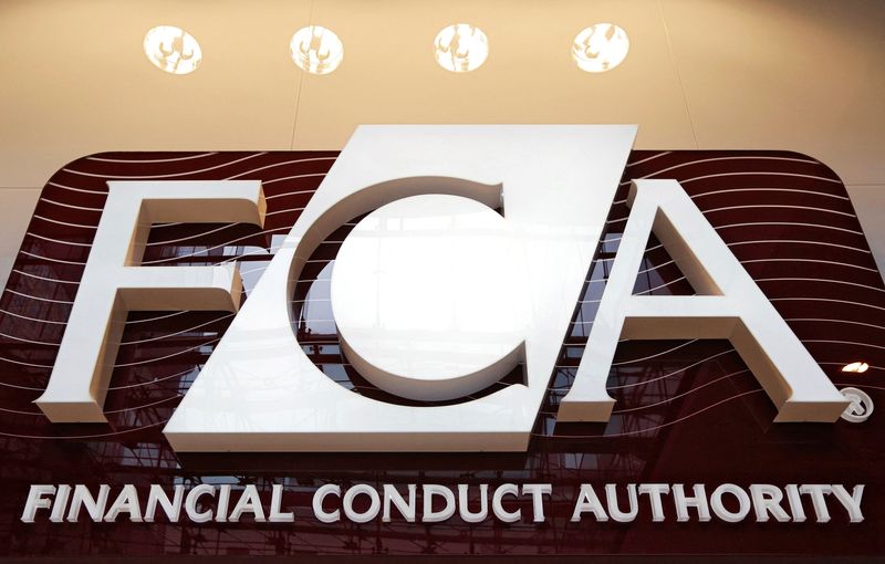 &copy; Reuters. FILE PHOTO: The logo of the Financial Conduct Authority (FCA) is seen at the agency's headquarters in the Canary Wharf business district of London April 1, 2013. REUTERS/Chris Helgren