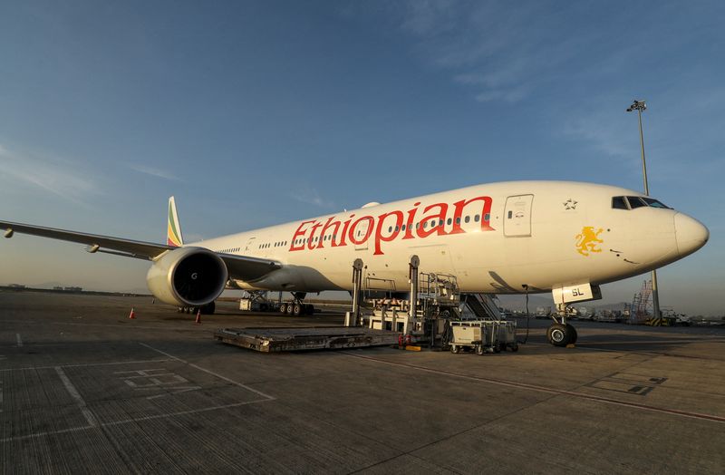 &copy; Reuters. طائرة شحن تابعة لشركة الخطوط الجوية الإثيوبية. في أديس ابابا رويترز