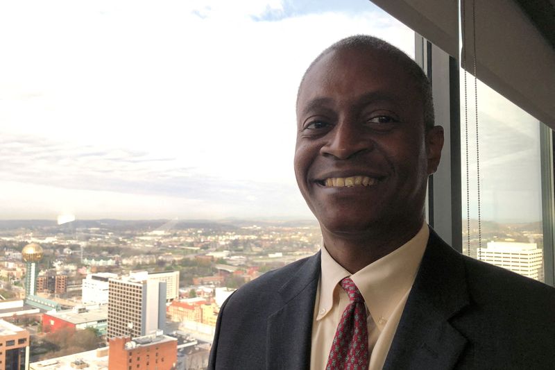 &copy; Reuters. FILE PHOTO: Raphael Bostic, President of the Federal  Reserve Bank of Atlanta, poses for a photo in Knoxville, Tennessee, U.S., March 23 2018.  REUTERS/Ann Saphir