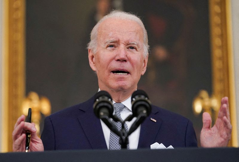 &copy; Reuters. Presidente dos EUA, Joe Biden, na Casa Branca
07/01/2022 REUTERS/Kevin Lamarque