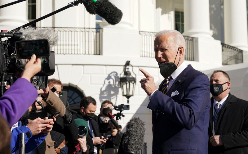 &copy; Reuters. Presidente dos EUA. Joe Biden, deixa a Casa Branca para viagem à Geórgia
11/01/2022 REUTERS/Kevin Lamarque