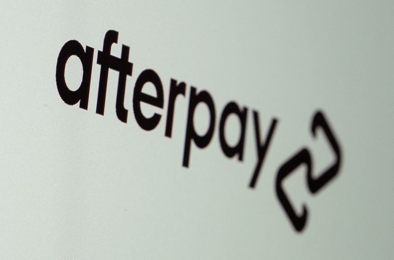 &copy; Reuters. FILE PHOTO: Afterpay logo is displayed in this illustration taken, August 2, 2021. REUTERS/Dado Ruvic/Illustration