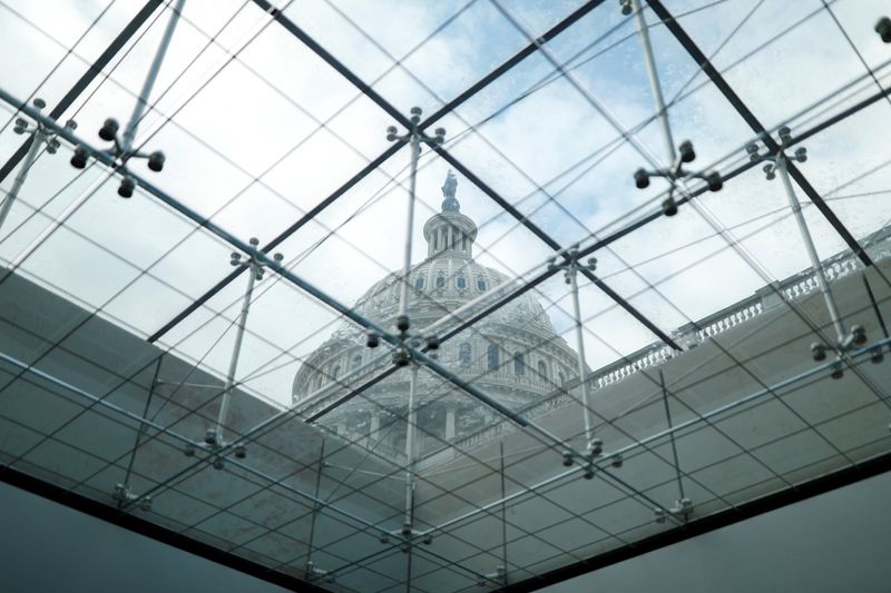 &copy; Reuters. The Capitol Building seen through a skylight window on Capitol Hill in Washington, U.S., January 27, 2021. REUTERS/Tom Brenner